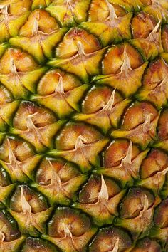 the top view of a pineapple fruit