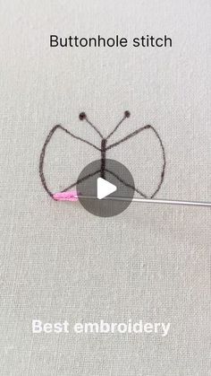 a video demonstrating how to use the buttonhole stitch