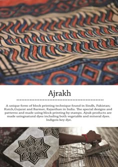 an article about the art and crafts of arabic rugs, with text describing how to use