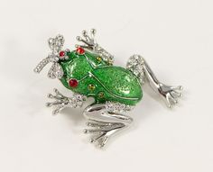 Green Frog and Dragonfly Brooch. Dragonfly Brooch, Green Frog, Dragonflies, Jewelry Gift, Brooch Pin, Jewelry Gifts, Fashion Beauty, Enamel Pins