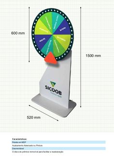 the wheel of fortune is shown with measurements for each spin and its corresponding numbers on it