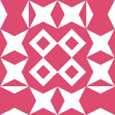 an abstract design with white stars in the center on a pink and white square background