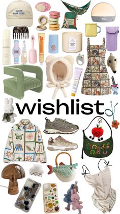 the cover of wishlist with many different items