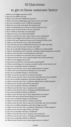 Conversation Questions, 50 Questions, Questions To Ask Your Boyfriend, Relationship Lessons