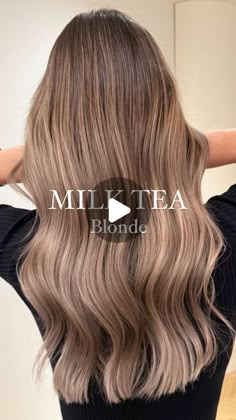 DW CREATIVE GROUP on Instagram: "Milk Tea Blonde 🧋🤎 Beige with a hint of milky glow ✨ A shade balancing on the edge between light brown and dark blonde ✌🏻 Do you like such solutions? #milktea #milkteahair #bronde #hairtrends #brownhaircolor #livedinblonde #lightbrownhair #hairdone #brondehair #colorblending _____________________________________________________________ Milk Tea Blonde 🧋🤎 Beż z domieszką mlecznej poświaty ✨ Odcień balansujący na granicy jasnego brązu a ciemnego Blondu ✌🏻 Lubicie takie rozwiązania ?" Milk Tea Blonde, Dark To Light Hair, Dark Skin Light Hair, Warm Brown Hair Color, Blonde Beige, Hidden Hair Color, Dark Blonde Highlights