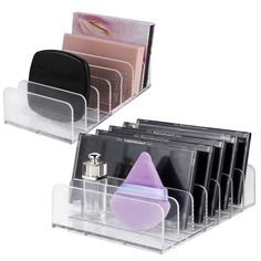 PRICES MAY VARY. 💗The Package Contains: You will get 2 makeup palette organizers, transparent color, 2 sizes, to meet your storage needs for different cosmetics. 💗Durable & Waterproof: The 7-section divided palette holder insert is made of PS plastic and processed through multiple processes. The surface is smooth and flat without roughness, it is waterproof and durable, not easy to damage. 💗Large Capacity: The eyeshadow organizer is about 6.7 * 5 * 1.6 inches for large and 6.7 * 3.34 * 1.6 in Makeup Palette Organizer, Makeup Palette Storage, Eyeshadow Organizer, Makeup Palette Organization, Makeup Storage Organizer, Palette Organizer, Makeup You Need, Makeup Storage Organization, Christmas Organization