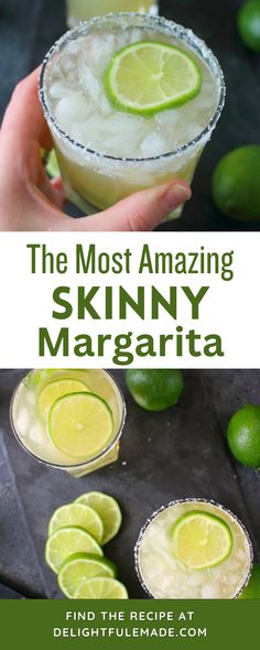 the most amazing skinnyy margarita recipe you'll ever have to try this one