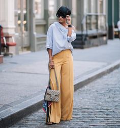 Brand Influencer // Risk Taker 1978 - Feed of creativity & style NJ/NYC Snap Chat Kyrzaydarod Hello@Kyrzayda.com Nail Editorial, Wide Legged Pants, Gucci Loafers, Nyc Street, Fool Proof, Cooler Look, Cool Summer, Eclectic Style, Summer Look