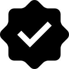 a black and white check mark icon