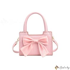 Bird in Bag - Small bags female bow handbag new fashion casual single shoulder crossbody bag Spring Rectangular Bags With Bow, Trendy Bag With Bow For Everyday Use, Trendy Bags With Bow For Daily Use, Rectangular Shoulder Bag With Bow For Gift, Rectangular Shoulder Bag With Bow For Shopping, Spring Everyday Bag With Bow Detail, Rectangular Shoulder Bag With Bow As Gift, Rectangular Bags With Detachable Bow For Gifts, Rectangular Bag With Detachable Bow For Gifts