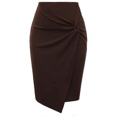 Kate Kasin Wear To Work Pencil Skirt Elastic High Waist Wrap Front Black Xl. Professional Skirt, Bodycon Pencil Skirt, Bodycon Midi Skirt, Solid Skirt, Work Skirts, Ruched Skirt, Stretch Skirt, Wear To Work, Vintage Elegant