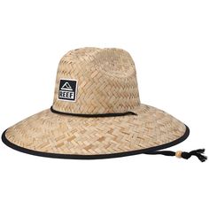 Stay sheltered from wet conditions with this Downpour Straw Lifeguard hat from REEF. It features an adjustable chin strap so you can be prepared for any kind of adventure. The straw material and embroidered applique complete the look to make this hat a must-have for fans of the outdoors. Lifeguard Hat, Straw Hats, Embroidered Applique, Be Prepared, For Sale Sign, Sports Gear, Adjustable Hat, Straw Hat, The Outdoors