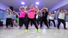 a group of people in a dance class