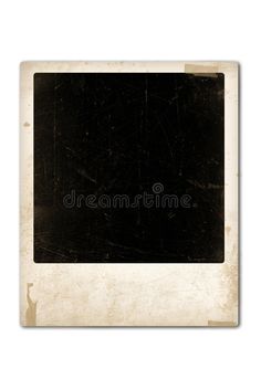 an old black and white polaroid photo frame on a white background royalty image stock images