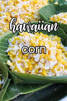 corn on the cob is served with coconut