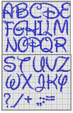 cross stitch alphabets with numbers and letters