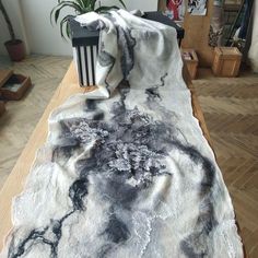 Shawl Blanket, Silk Cape, White Cape, White Shawl, Evening Shawls, Nuno Felt, Nuno Felt Scarf, Special Event Dresses, Art Scarves