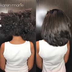 Shrinkage Natural Hair Before And After, Relaxers For Black Hair Before And After, Relaxed Hair Before And After, Relaxer Before And After, Silk Press Thick Natural Hair, Silk Press Natural Hair Styles, Silk Press Hair