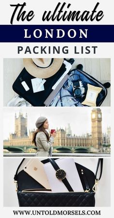 the ultimate london packing list with text overlay