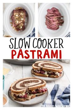 slow cooker pastrami is an easy and delicious way to use up leftover meat