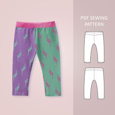 the pattern for this leggings is easy to sew