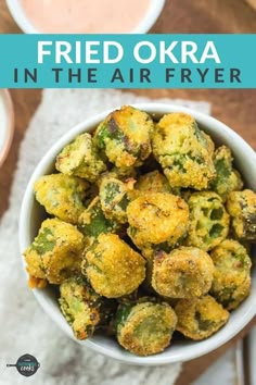 fried okra in the air fryer is an easy and delicious appetizer