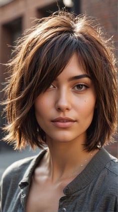 Shoulder Length Hair Frame Face, Short Bob Haircuts Brunette, Short Haircut Women Thick Hair, Best Bob For Fine Hair, Very Thick Hair Styles, Shoulder Length Fine Hair With Layers, Short Haircut Ideas For Thick Hair, Thick Hair Bobs, Short Bobs For Thick Hair