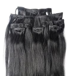 "Length: 24\" Color: #1 Jet Black Style: Clip in, Extension Texture: straight Hair Type: 100% Human Remy Hair Grade: AAAA Weight: 100g (Pure Hair Weight) No. of Pieces: 7 No. of Clips: 14 One Pcs - 10\" (4 Clips- For the Upper Back of Head) One Pcs - 6\" (3 Clips- For the Lower Back of Head) Two Pcs- 4\" (2 Clips each Piece- For the Sides) Three Pcs-2\" (1 Clip each Piece- For Front of Head)" Indian Remy Human Hair, Luxury Hair Extensions, Real Human Hair Extensions, 100 Human Hair Extensions, Hair Extensions Best, Quality Hair Extensions, Remy Human Hair Extensions, 100 Remy Human Hair, Clip In Hair