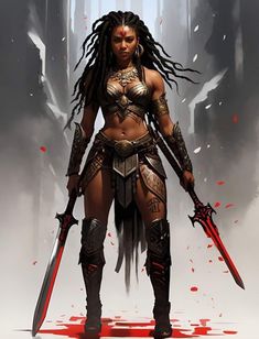 Female Warrior Tattoo, Afrofuturism Art, Black Comics, Black Cartoon Characters, Black Artwork, Black Cartoon, Black Love Art, Black Art Pictures, Afro Art