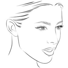 a drawing of a woman's face with the words maybe line on it in black and