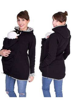 This cute carrier can be a gift to a new mother .#baby wrap#baby wrap carrier#baby carrier hoodie#kangaroo baby carrier#kangaroo baby wrap# Clothes For Pregnant Women, Winter Maternity, Baby Hoodie