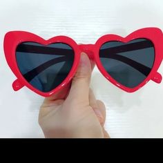 Heart Shaped Glasses Red Rims Dark Lenses Offers Welcome Bundle 5 Items And Save 30% I Might Even Throw In Free Shipping Travel Funny, Festival Sunglasses, Flower Sunglasses, Heart Shaped Glasses, Yellow Sunglasses, Heart Glasses, Rhinestone Sunglasses, Steampunk Sunglasses, Green Sunglasses