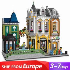 this is an image of a building made out of legos with the words ship from europe on it