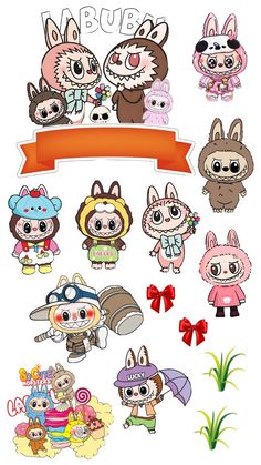 an image of some cute animal stickers