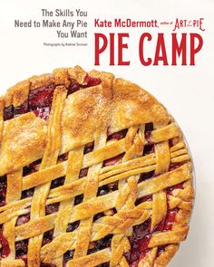 there is a pie on the cover of an advertisement for art - pie camp