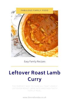 the leftover roast lamb curry recipe