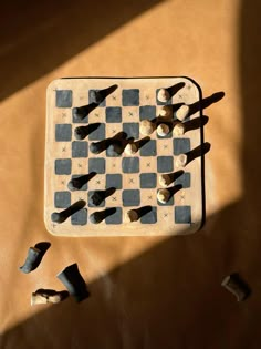 a chess board with several pieces on it