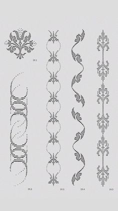 an image of different types of embroidery designs