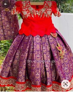 Parikini Designs For Kids, Langa Jacket For Kids Pattu, Kids Pattu Langa Blouse Designs, Kids Blouse Designs For Lehanga, Pattu Langa Blouse Designs, Pattu Langa For Kids, Langa Blouse For Kids, Net Frocks, Long Frocks For Women