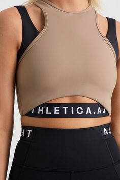 T-shirt made of very delicate and airy material. I recommend Sports Luxe Fashion, Active Wear Runway, Athleisure Inspiration, Aje Athletica, Sports Wear Fashion, Athletic Tops, Sport Branding, Sports Tank Top