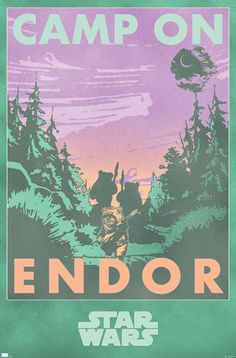 PRICES MAY VARY. THIS TRENDS STAR WARS: ENDOR - CAMP ON ENDOR WALL POSTER uses high-resolution artwork and is printed on PhotoArt Gloss Poster Paper which enhances colors with a high-quality look and feel. HIGH QUALITY ART PRINT is ready-to-frame or can be hung on the wall using poster mounts, clips, push pins, or thumb tacks MADE IN THE USA and OFFICIALLY LICENSED PERFECT SIZE for any room; poster is 22.375" x 34" EASILY DECORATE any space to create the perfect decor for a party, bedroom, bathr Star Wars Endor, Star Wars Hoth, Star Wars Wall Art, Star Wars Room, Star Wars Decor, Movie Artwork, Wall Poster Prints, Star Wars Merchandise, Barn Wood Frames