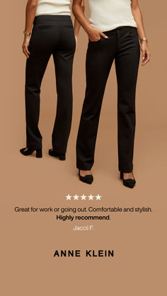 "I was surprised at the comfort compared to my other dress slacks."

⭐️⭐️⭐️⭐️⭐️
- Denise M. Straight Leg Pants With Zipper Closure For Workwear, Workwear Straight Leg Pants With Zipper Closure, Straight Leg Workwear Pants With Zipper Closure, Workwear Pants With Zipper Closure And Straight Leg, Stretch Pants For Work, Stretch Pants With Button Zip Fly For Work, Classic Straight Dress Pants For Fall, Stretch Work Pants With Button Zip Fly, Fall Workwear Bottoms With Button Zip Fly