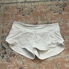 Like Brand New. White Lulu Shorts, Wishlist Board, Lulu Lemon Shorts, Lemon Set, Lulu Shorts, Lululemon Speed Up Shorts, Lululemon Hotty Hot Shorts, Shorts Lululemon, Hotty Hot Shorts