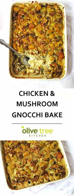 chicken and mushroom gnocchi bake recipe