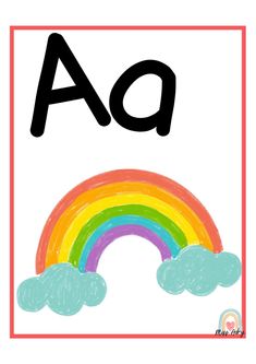 the letter a is for rainbow