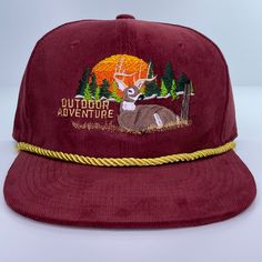 Ready to ship Outdoor School, Hat Cap, Outdoor Adventure, Snapback Hat, Snapback Hats, Old School, Deer, Outfit Ideas, Golf