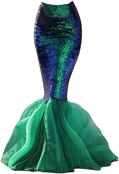 a green and blue mermaid costume is shown