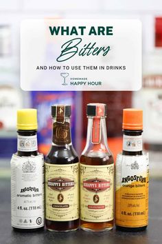 what are bittery? and how to use them in drinks for happy hours