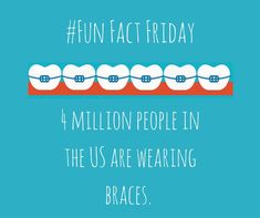 Here's something to smile about, if you have braces! Orthodontic Contests, Orthodontic Humor, Braces Humor, Ortho Marketing, Dental Office Marketing, Orthodontics Marketing, Dental Social Media, Dental Posts, Dental Fun