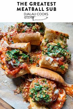 the best meatball sub recipe is loaded with marinara sauce and parmesan cheese